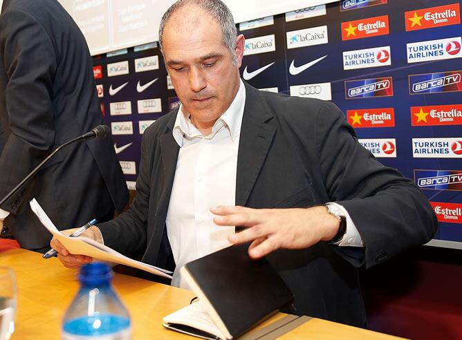 Zubizarreta, durante su presentación como director deportivo