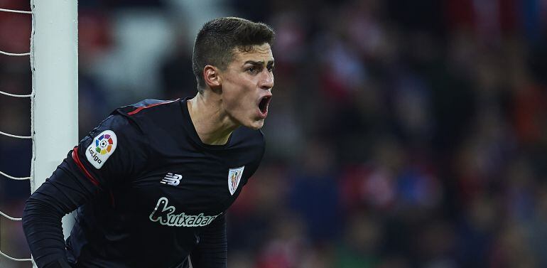 Kepa, durante un partido con el Athletic