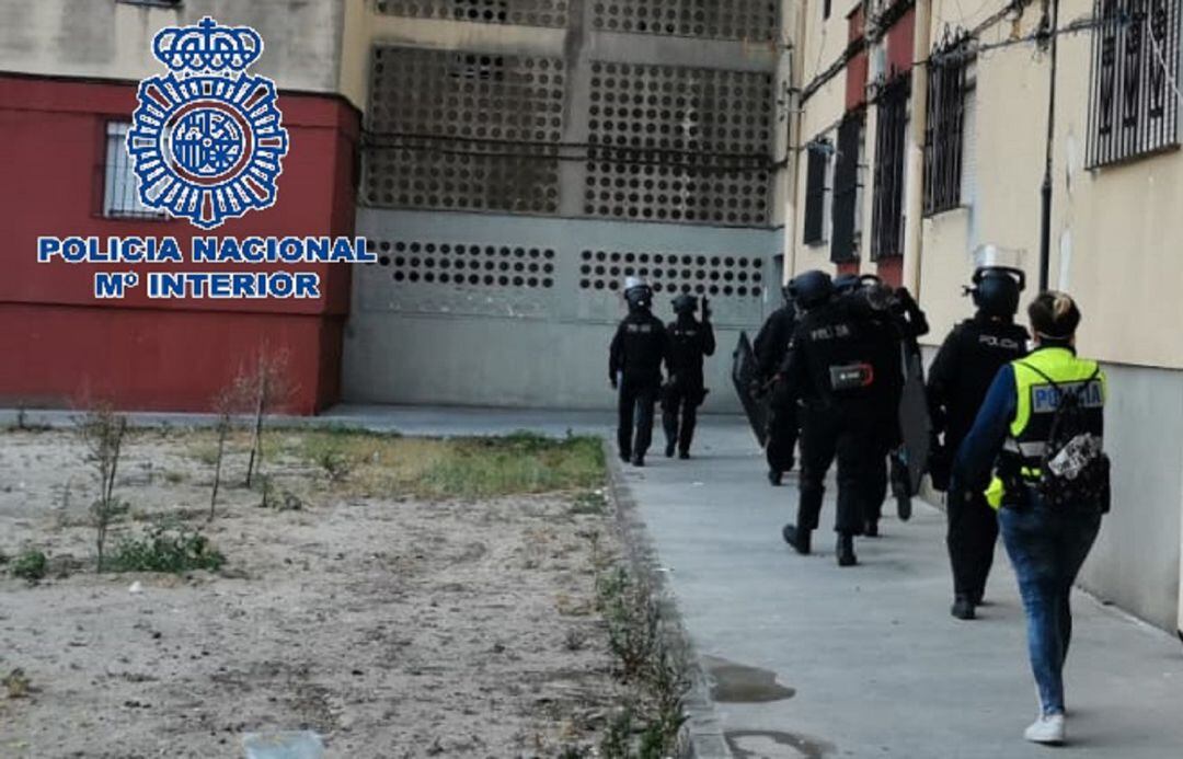 Un momento de la operación.