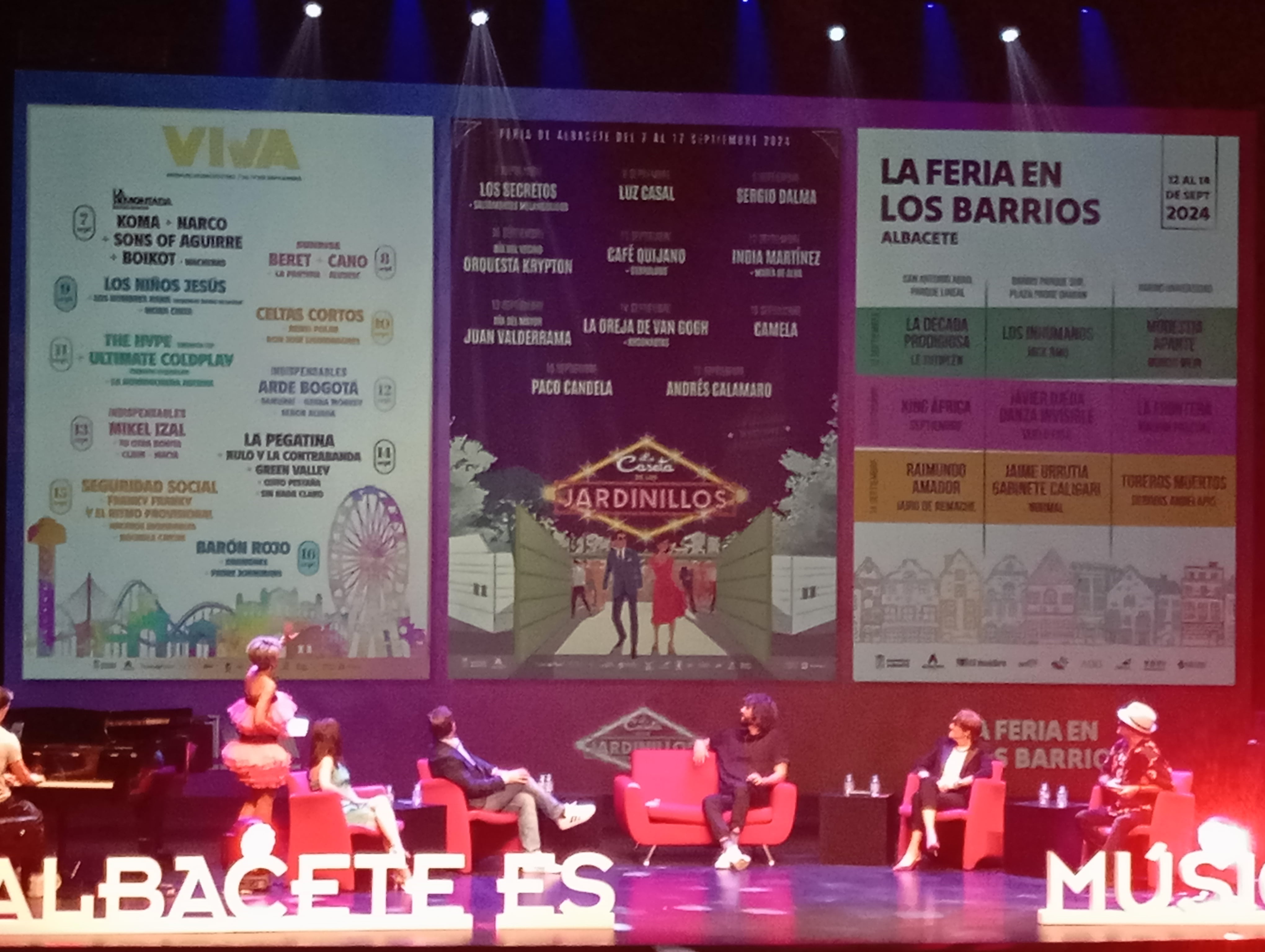 Imagen de la presentación de los conciertos de la feria de Albacete 2024