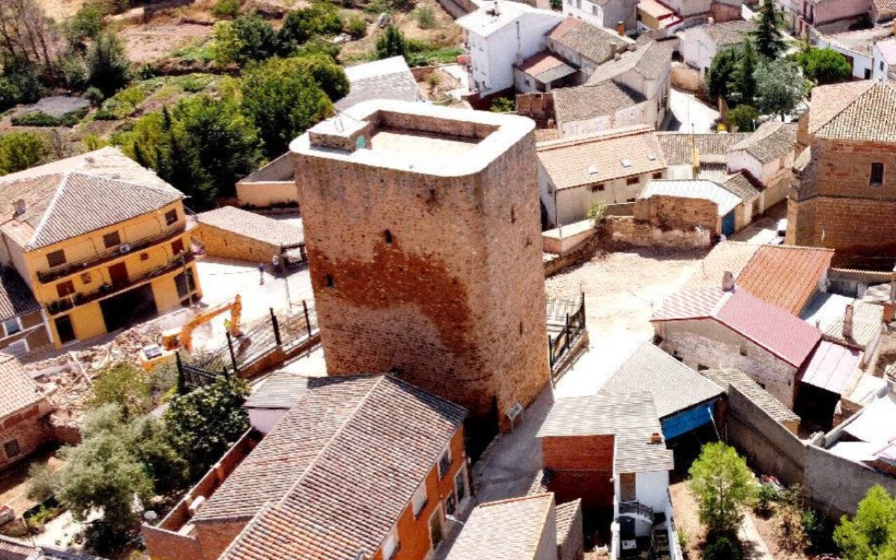 Imagen de la situación actual del Torreón de Puebla del Príncipe