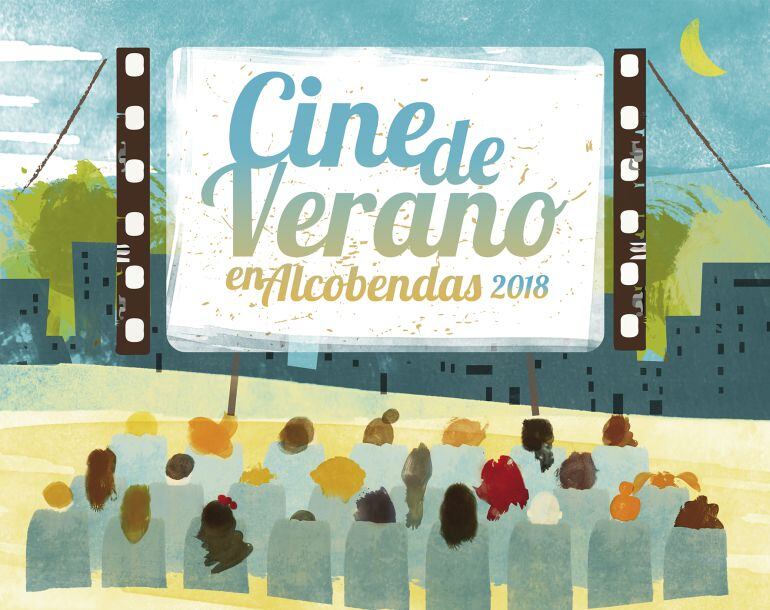 Cartel promocional del cine de verano