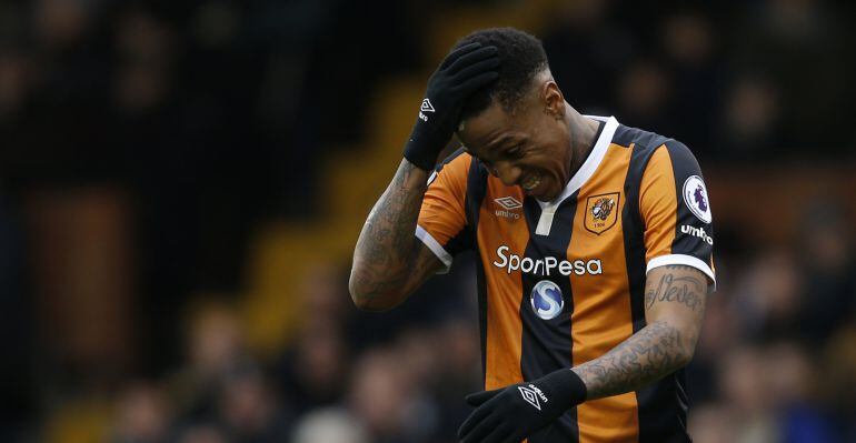 Abel Hernández lamenta una ocasión fallada