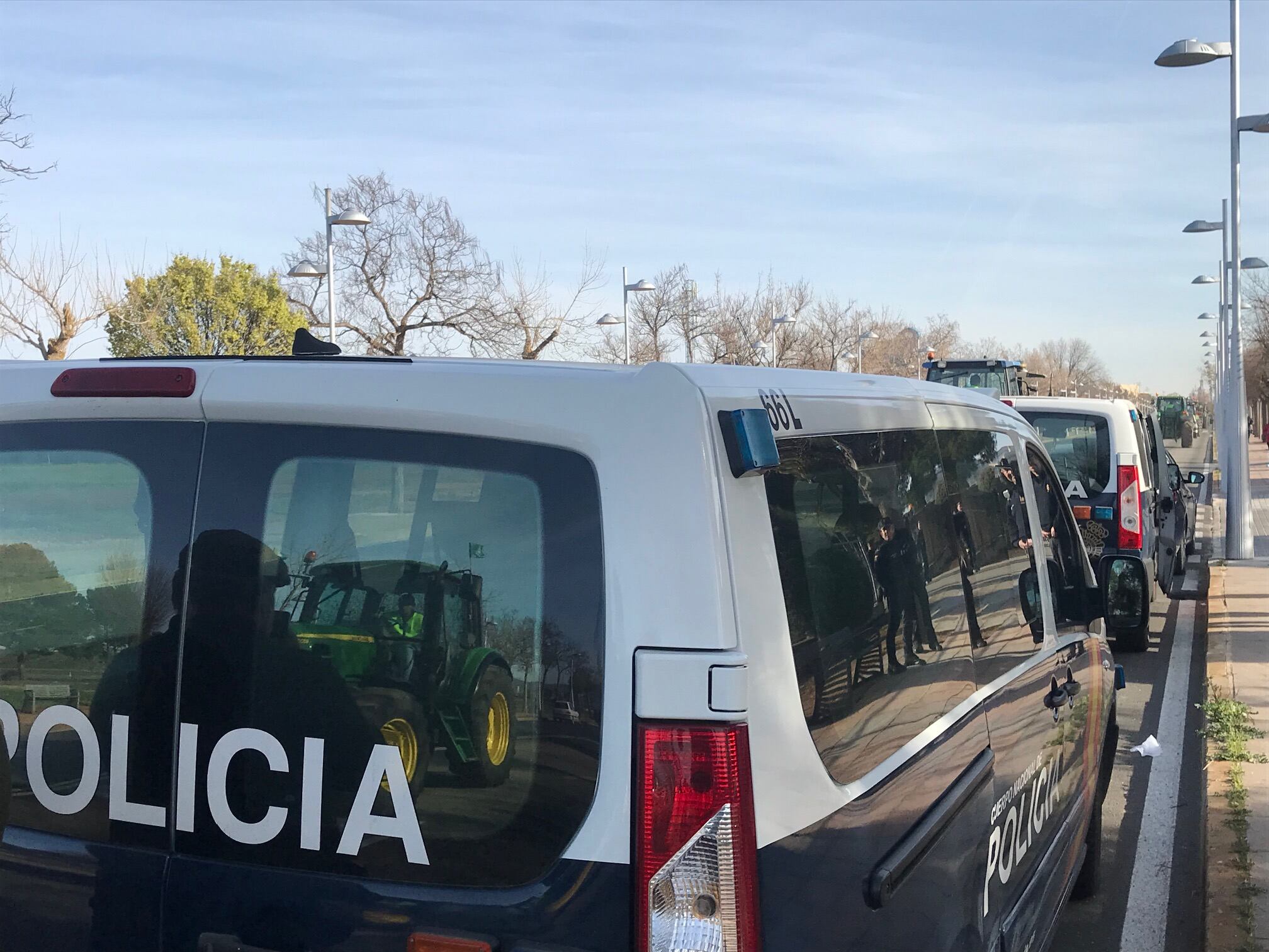 Imagen de archivo de una furgoneta de la Policía Nacional en Valdepeñas (Ciudad Real)