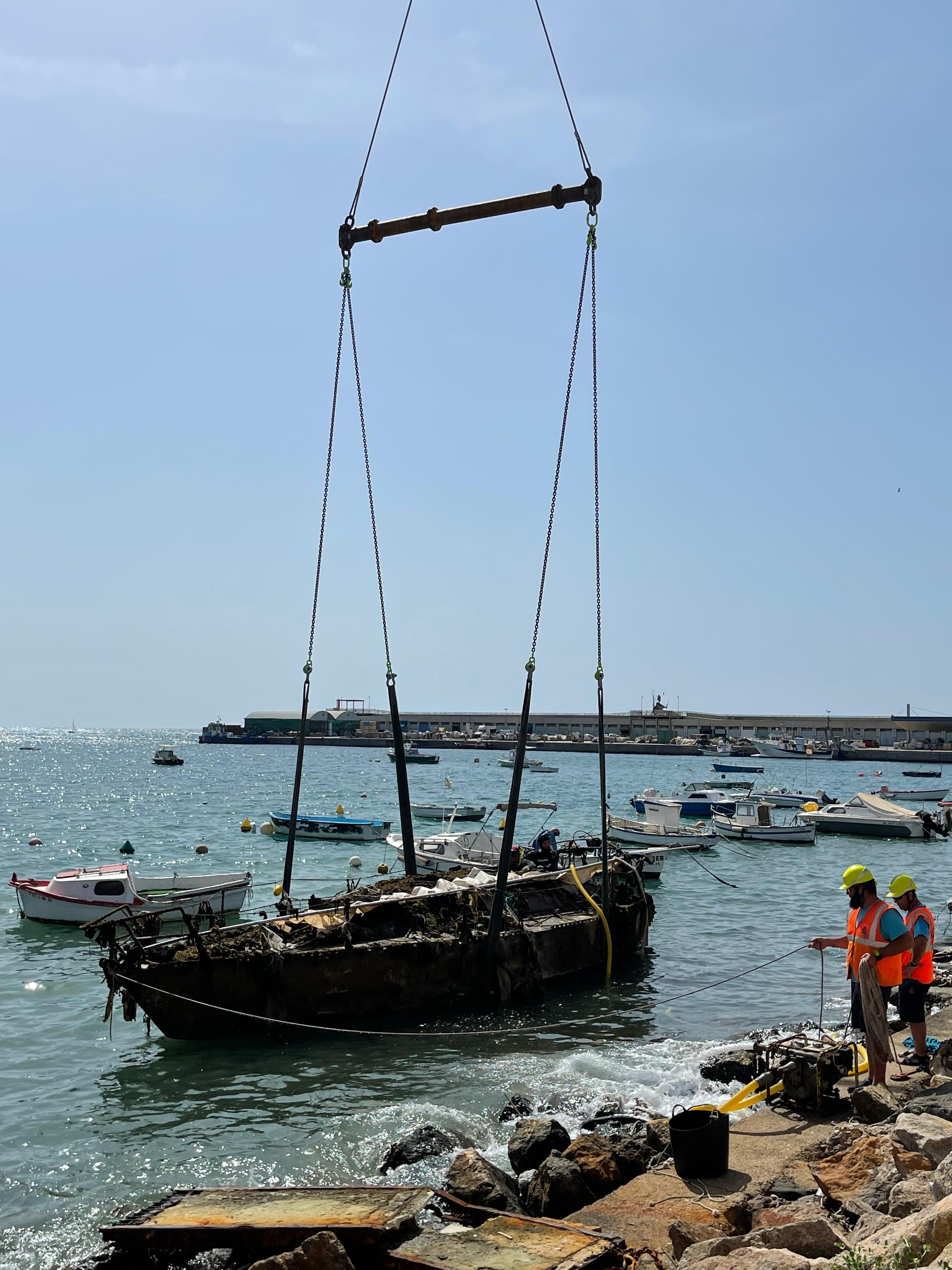 Obras en el puerto de Águilas