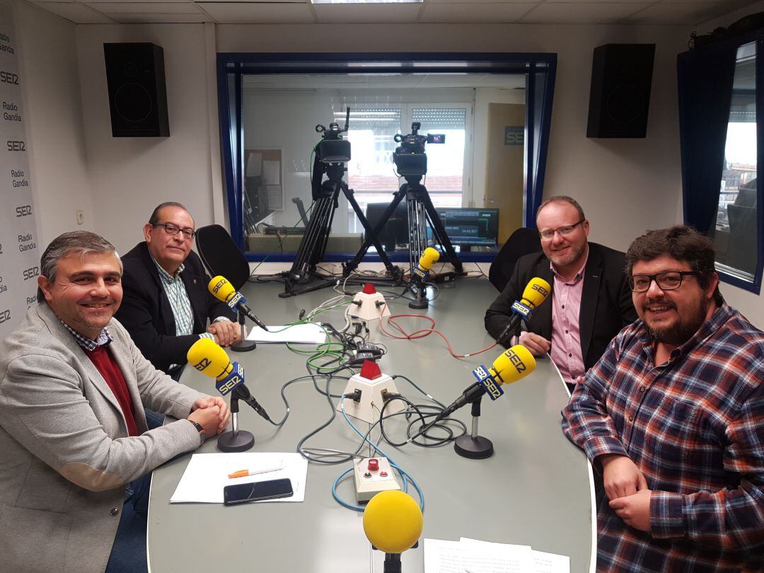 Josep Llàcer, Miguel Ángel Picornell, Avelino Mascarell y Àlex Ruiz en el programa El Análisis  