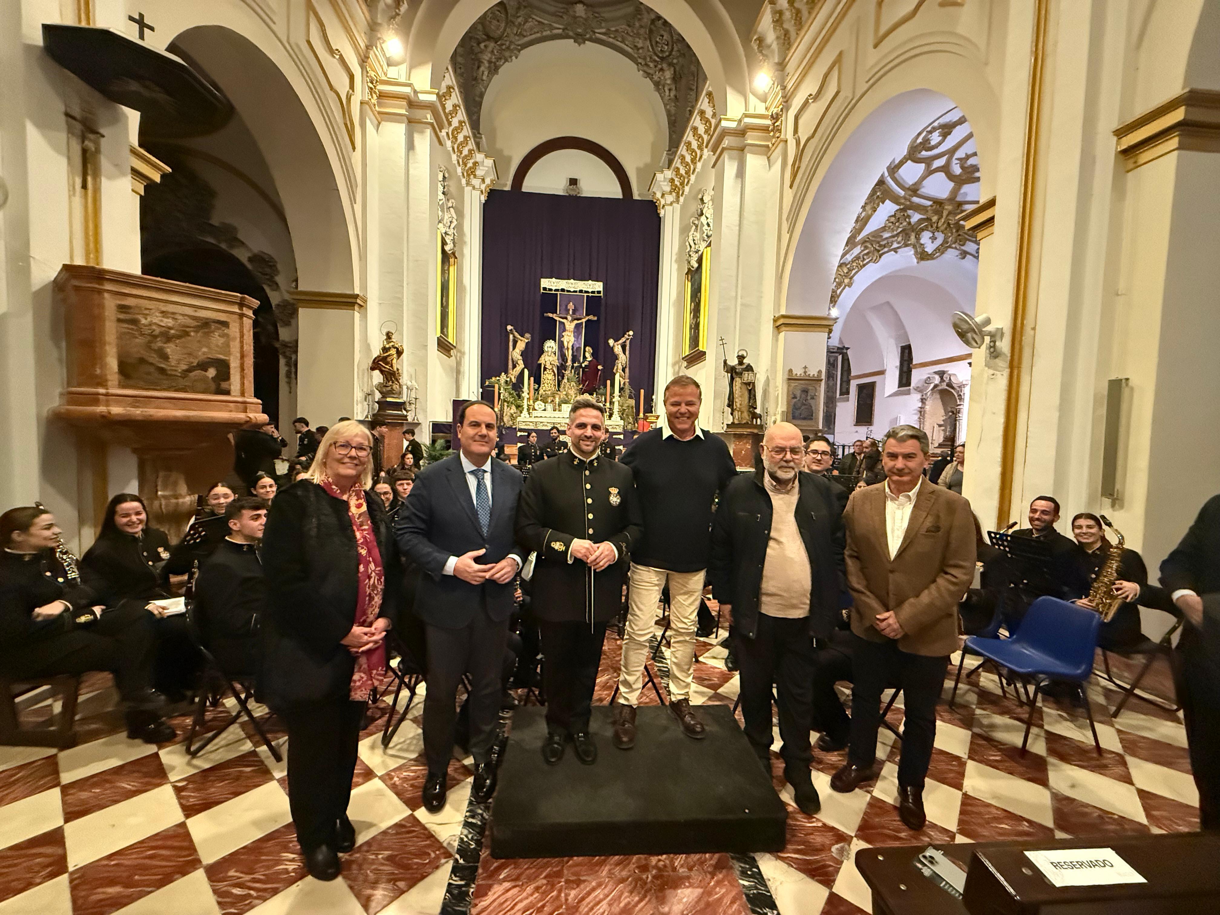 Imagen del  concierto de la Banda de Música “Nuestra Señora de la Soledad de Mena” celebrado en la Iglesia de Santo Domingo.