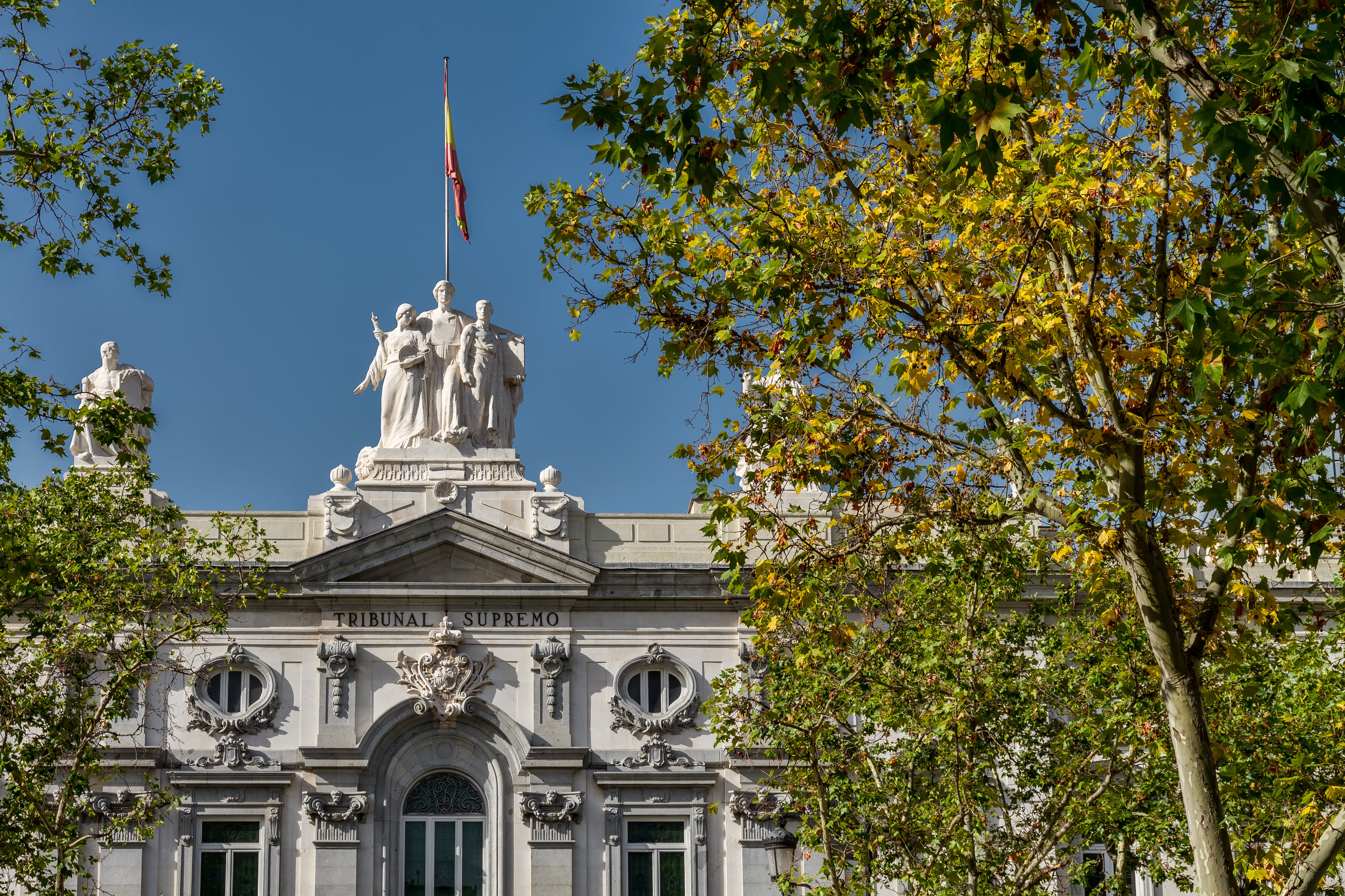 Fachada del Tribunal Supremo de España, Madrid.