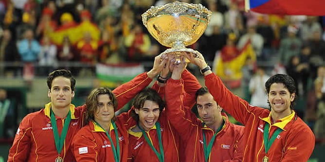 Nadal, Ferrer, Verdasco y Feliciano López, equipo español frente a Bélgica para la &#039;Davis&#039;