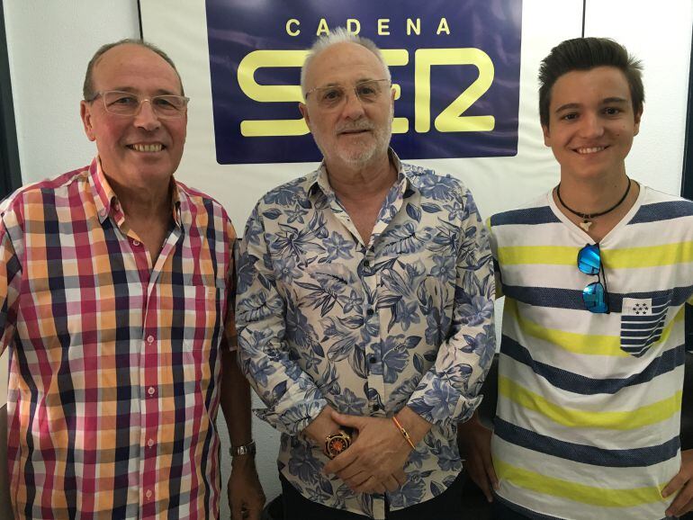 Antonio Molina, José Luís Martínez y Rai en Vinalopó Hoy por Hoy