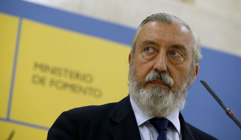 El secretari d'Estat d'Infraestructures, Julio Gomez Pomar, al acabar la reunió amb Vueling.