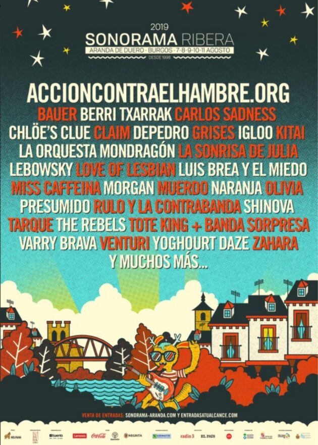 Primeras confirmaciones de Sonorama Ribera 2019