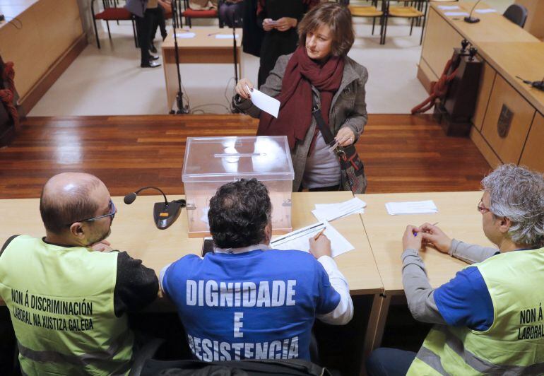 Representantes de los trabajadores de Justicia, han convocado a los trabajadores a una votación sobre los términos de negociación con la Xunta EFE Lavandeira jr.