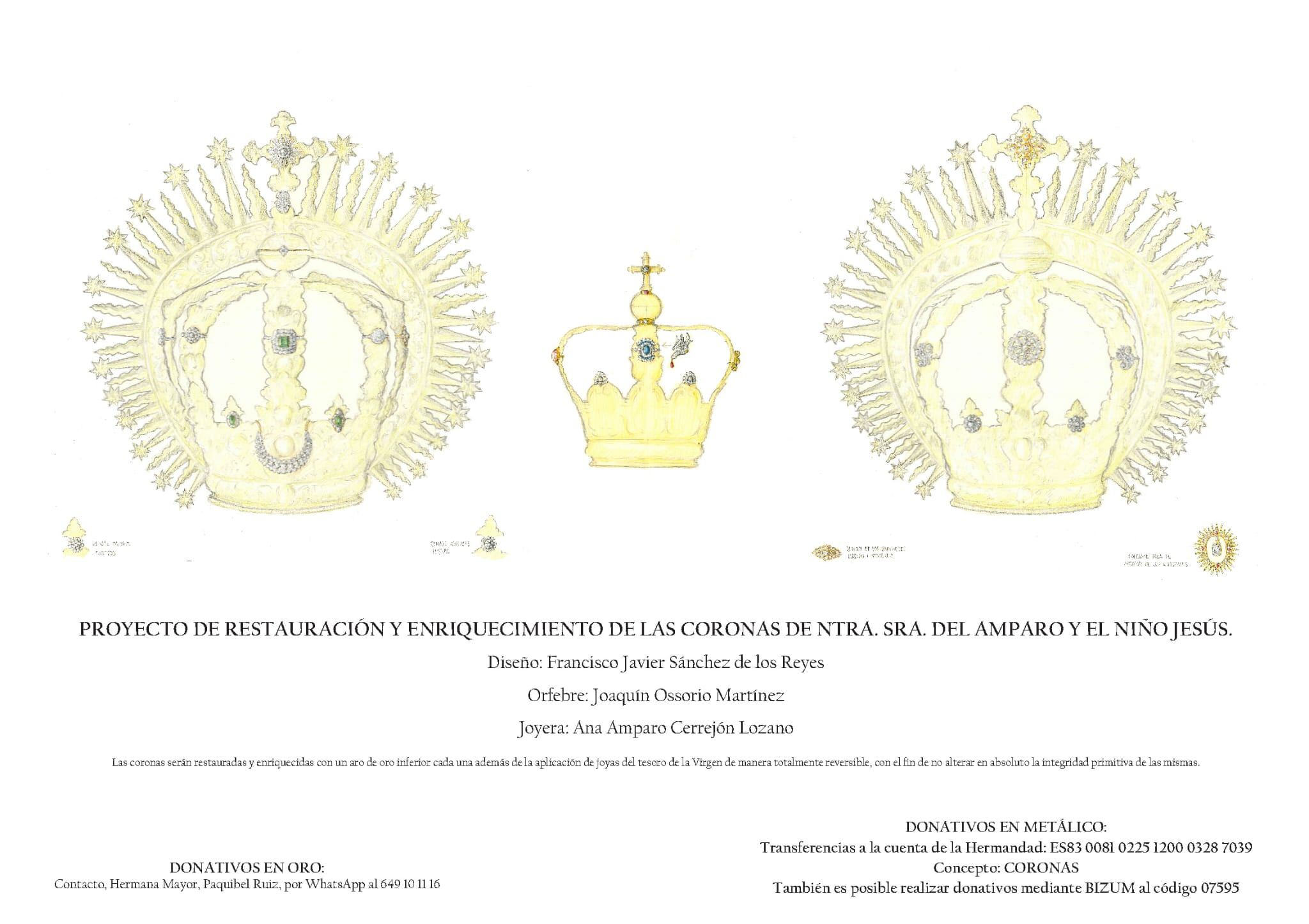 Proyecto de enriquecimiento de las coronas de la Virgen del Amparo