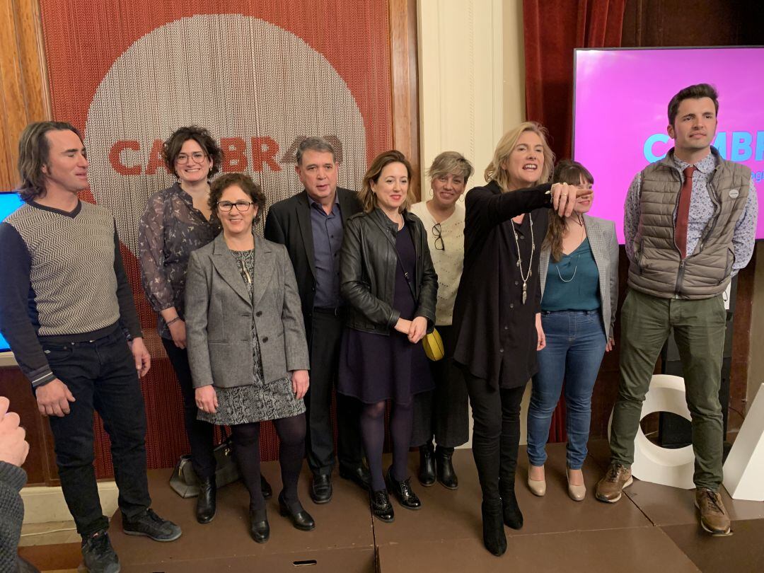 Àgata Girbes durant la presentació de la seva candidatura i del seu equip