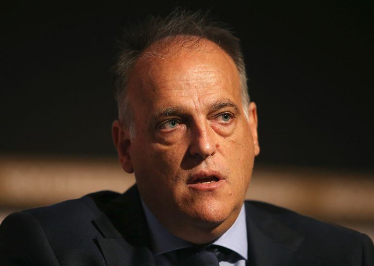 Primer plano de Javier Tebas