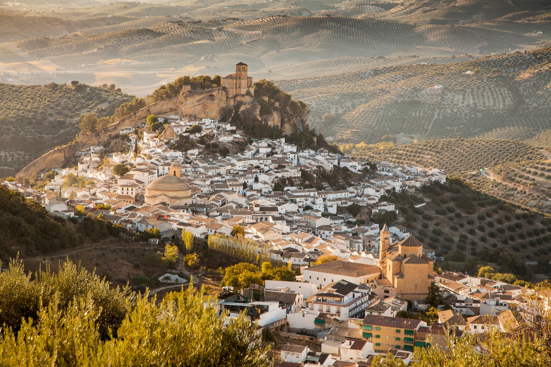 Así es Montefrío, en la provincia de Granada.