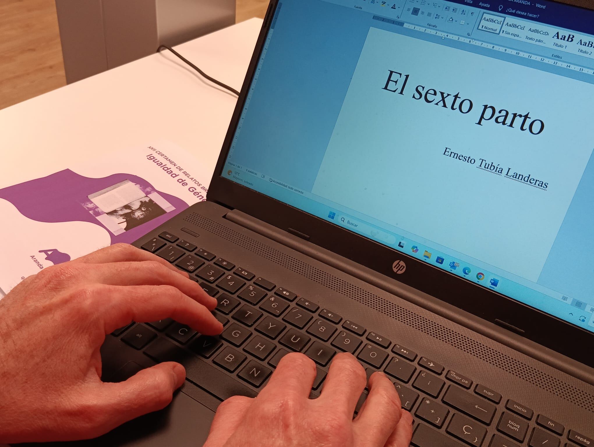 El riojano Ernesto Tubía Landeras fue el ganador de la edición anterior con &#039;El sexto parto&#039;