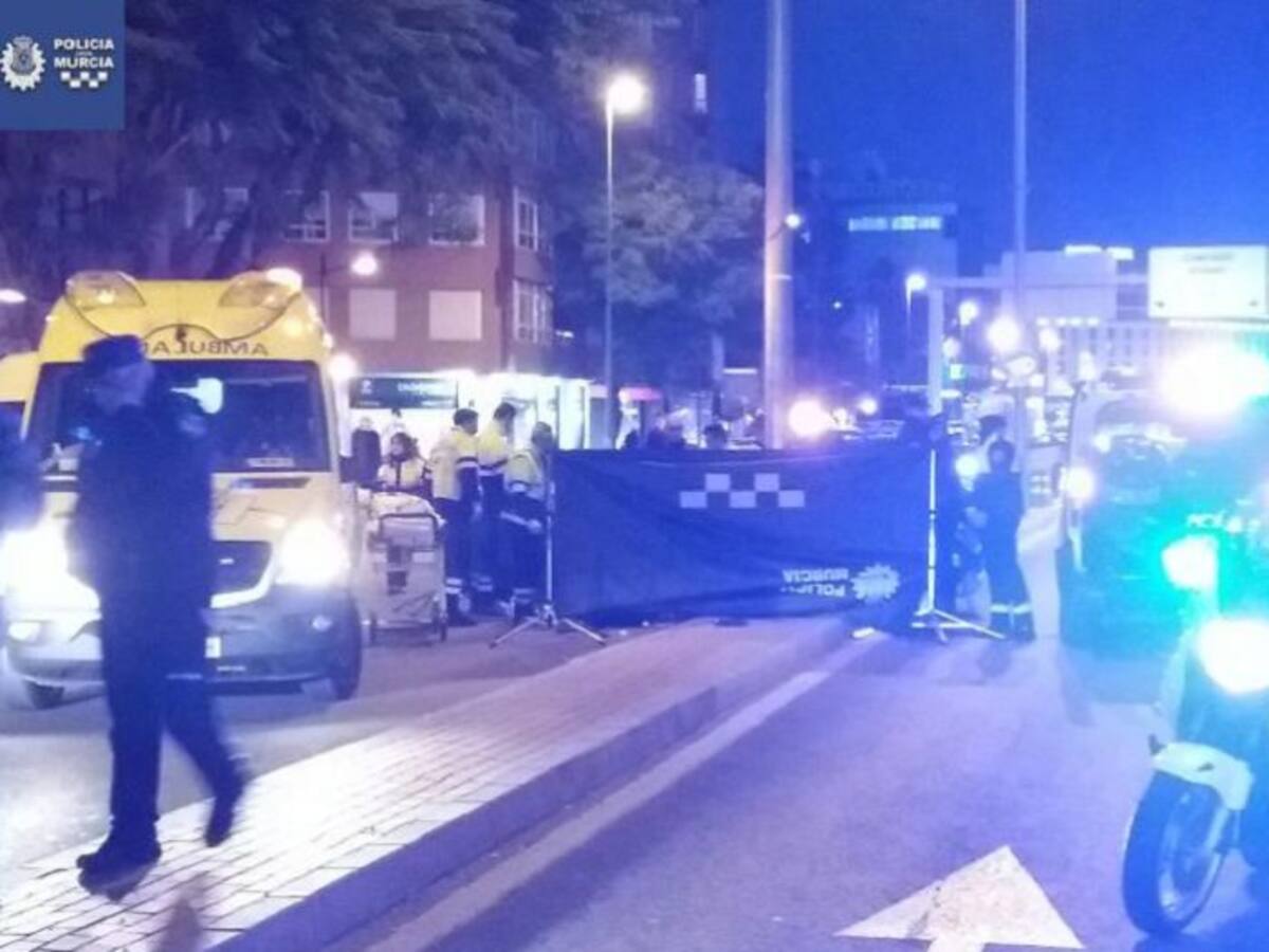 Muere una mujer atropellada por una moto de la Policía Local de Murcia