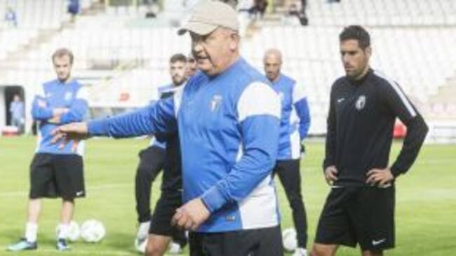 Mandiola, durante un entrenamiento en El Plantío burgalés