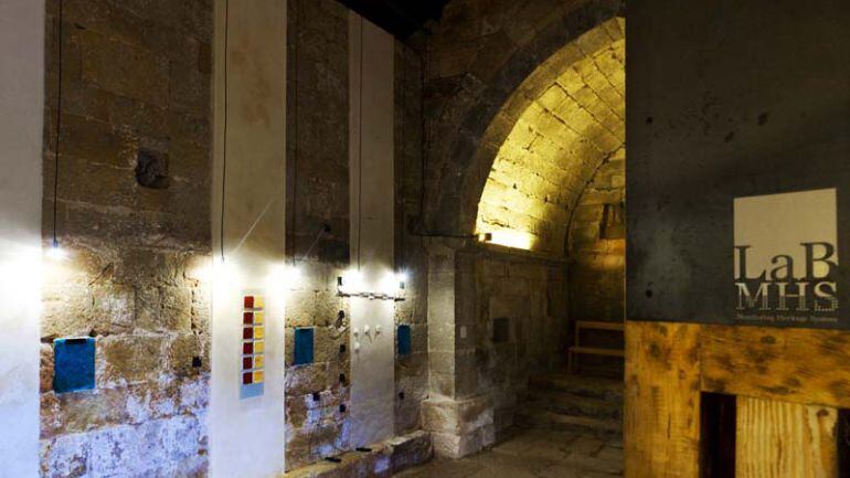 Vista del laboratorio MHSLab en la ermita románica de Canduela (Palencia)