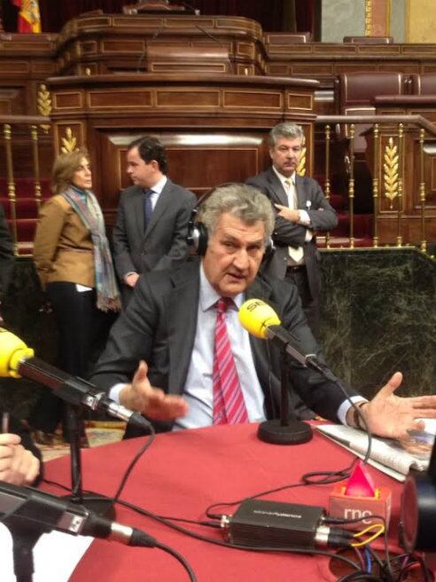 El presidente del Congreso en el programa &#039;Hoy por Hoy&#039; celebrando las jornadas de puertas abiertas