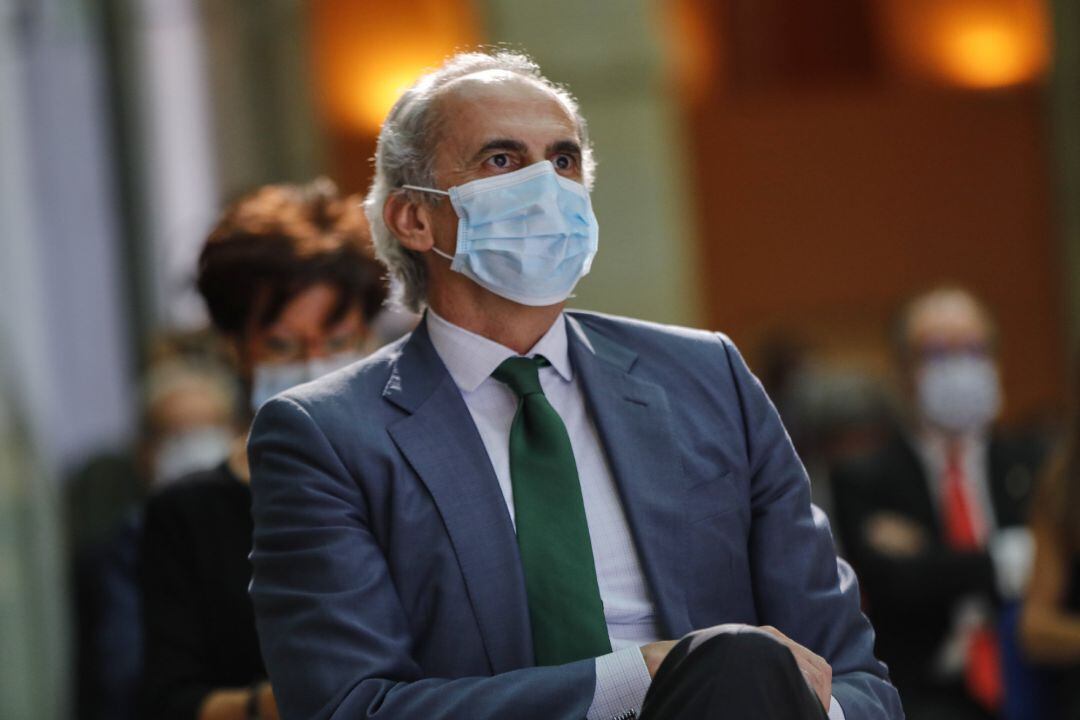 El consejero de Sanidad de la Comunidad de Madrid, Enrique Ruiz Escudero, durante el homenaje organizado por el periódico &#039;La Razón&#039; al personal sanitario implicado en la lucha contra el COVID-19, en Madrid (España), a 14 de julio de 2020.