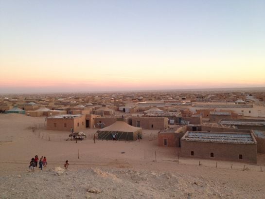 Panorámica de los campamentos de refugiados saharauis en Tinduf, Argelia