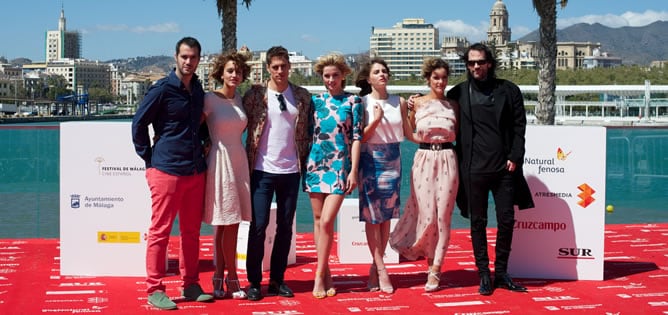 Richard Shaul, Megan Montaner, Martin Rivas, Ana de Armas, Andrea Duro, Alejandra Onieva y el director David Menkes