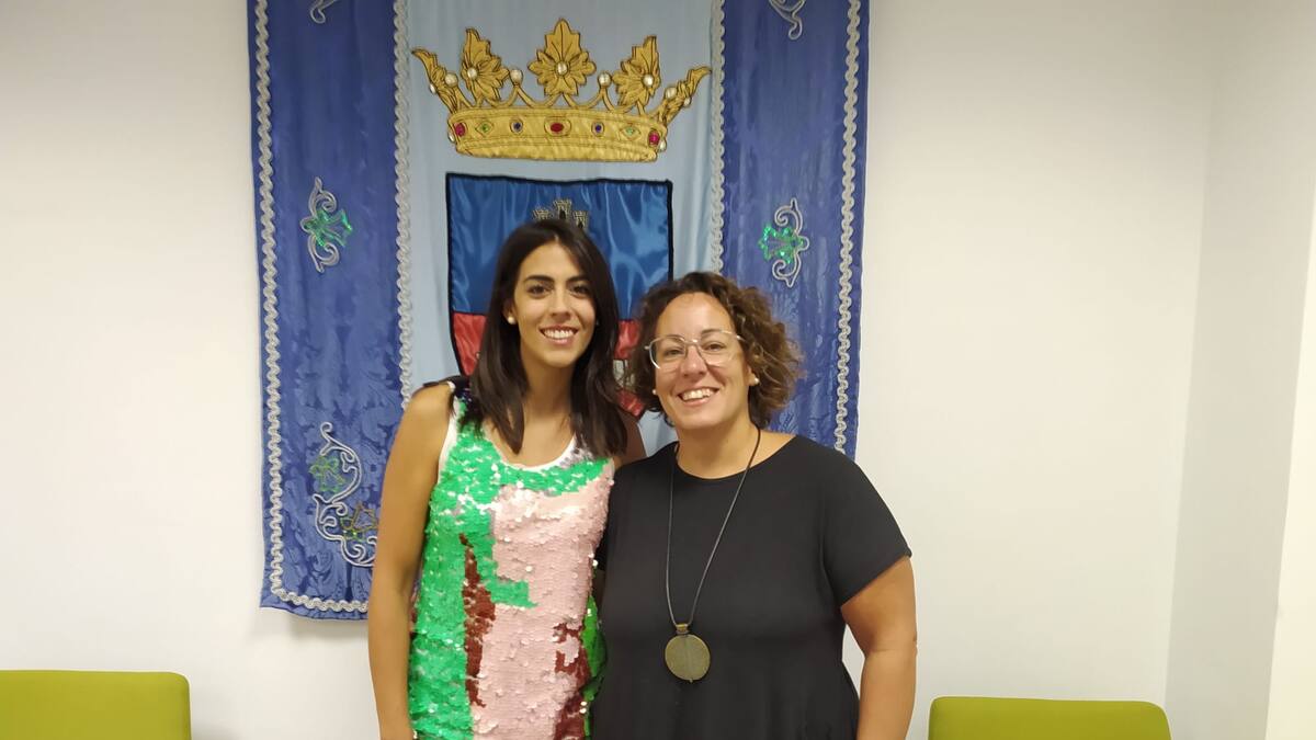 María Piquer y María Tortosa, pta y secretaria de la fila de Cristians de Almizra