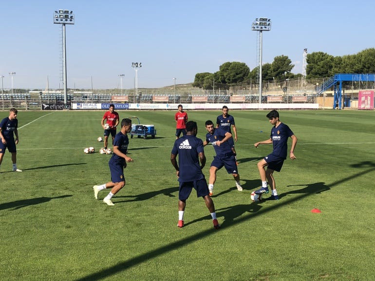 Una imagen del primer entrenamiento en la Ciudad Deportiva