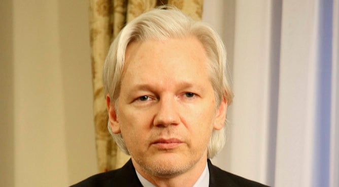 El fundador de Wikileaks, Julian Assange, durante una entrevista en Londres