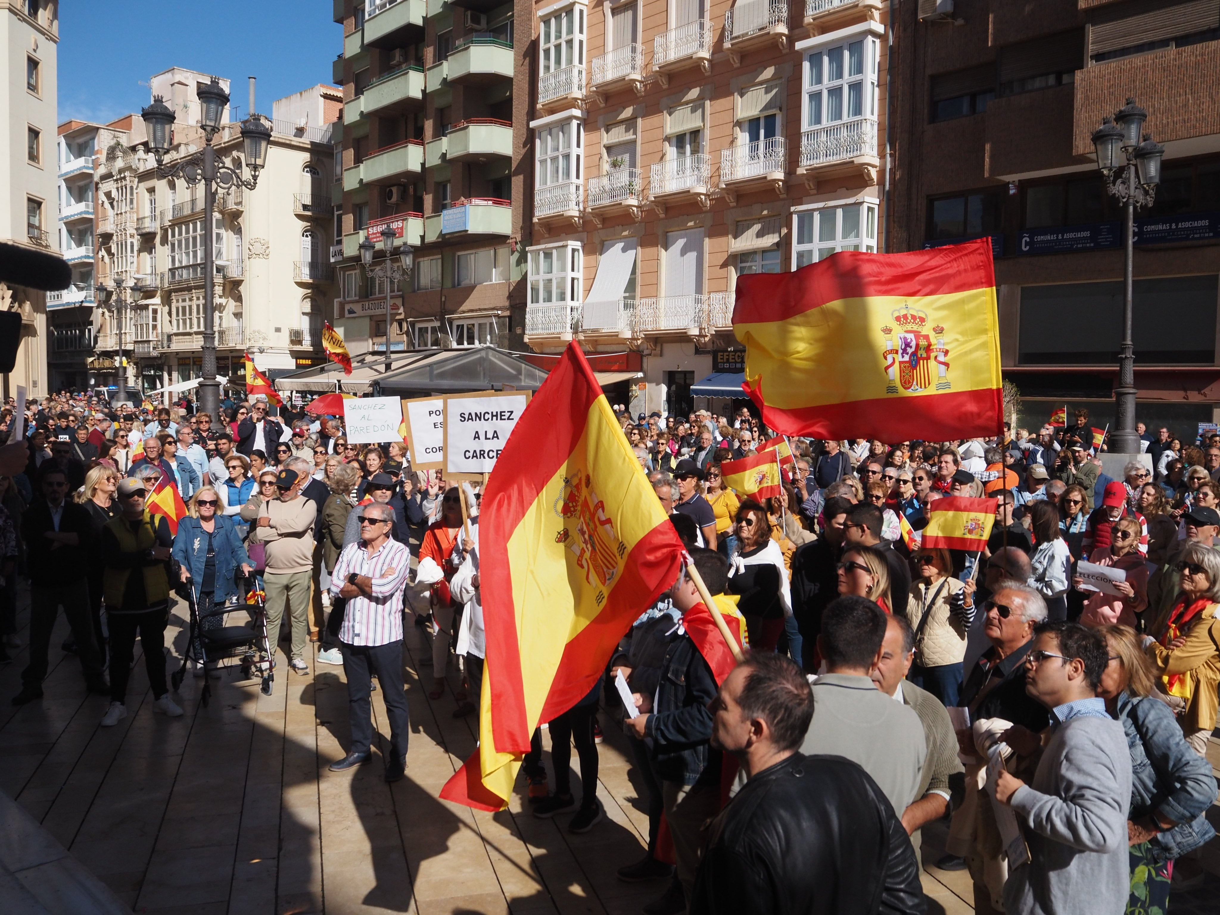 Manifestación contra la amnistía en Cartagena