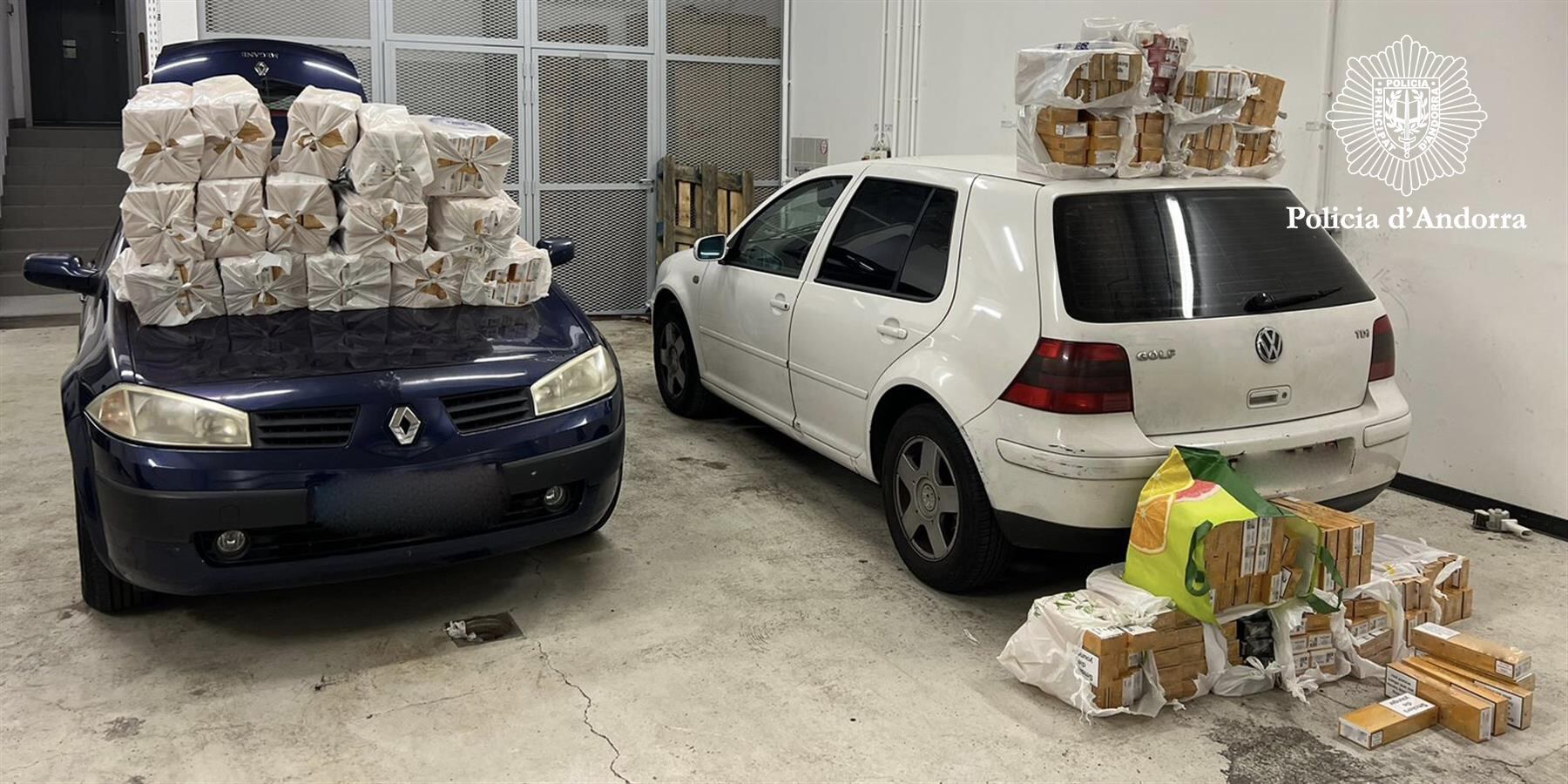 El tabac de contraban comissat dissabte.