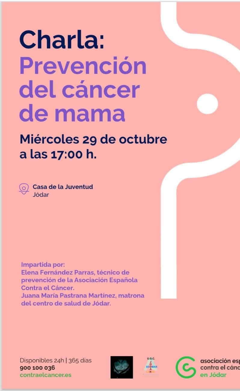 Cartel anunciador de la charla informativa