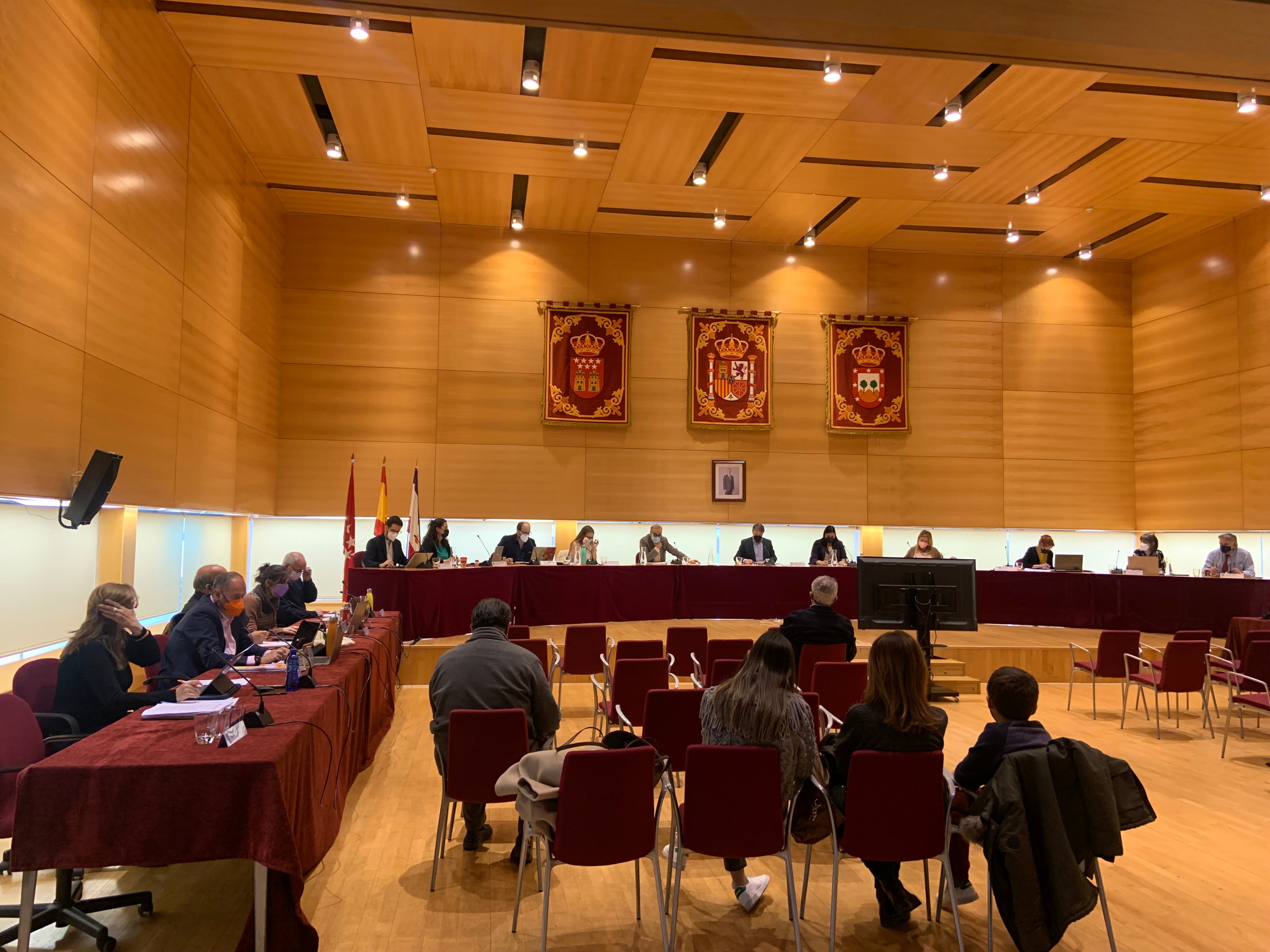 Pleno Municipal en el Ayuntamiento de Tres Cantos