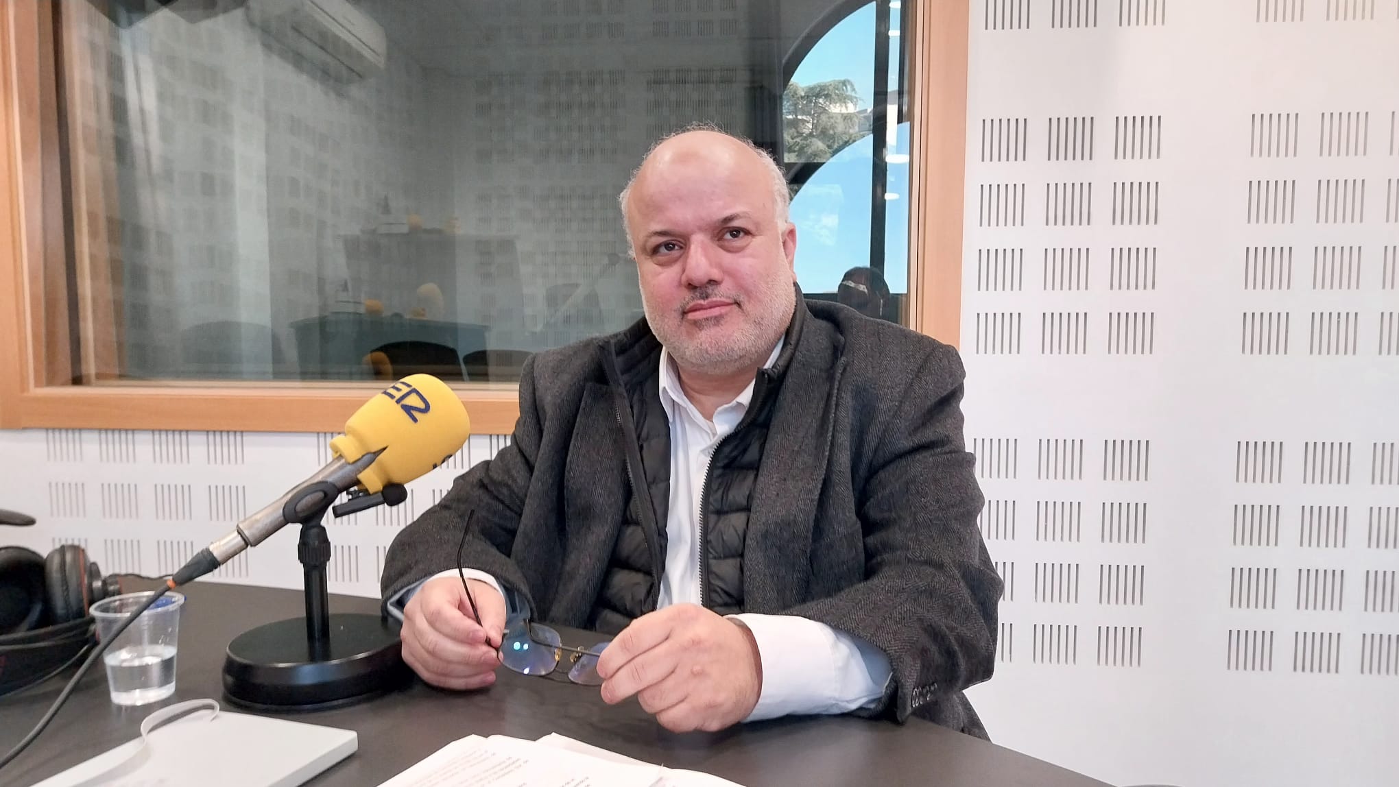 Mohamed Ajana, secretario de la Comisión Islámica de España, en los estudios de SER Madrid Sur