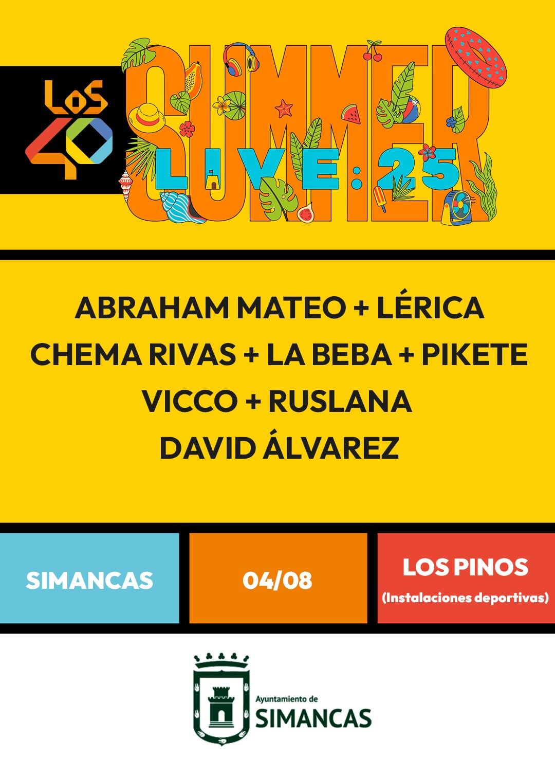 Concierto de Los40 en Simancas