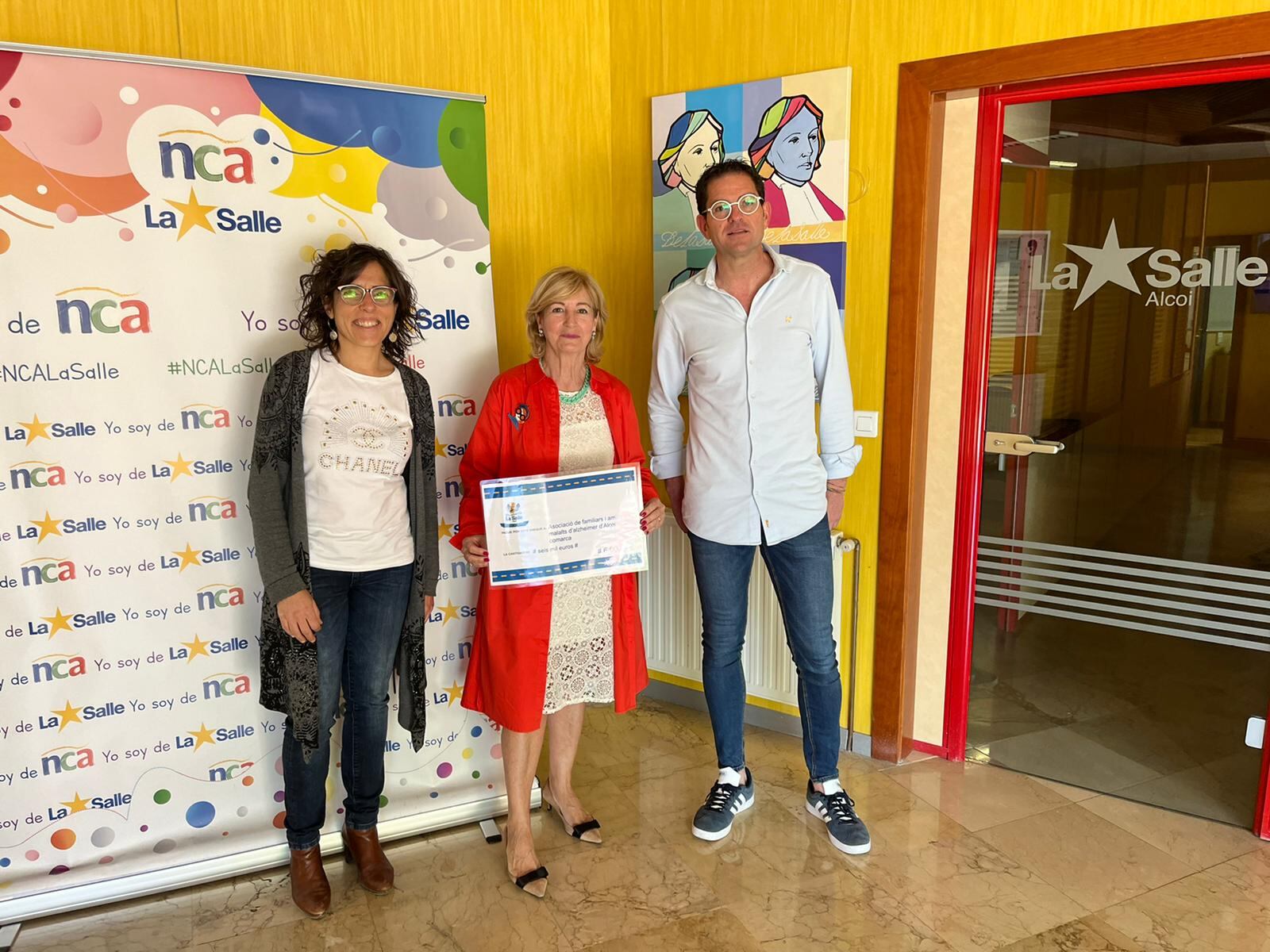 Entrega donativo de la carrera 10k La Salle de Alcoy