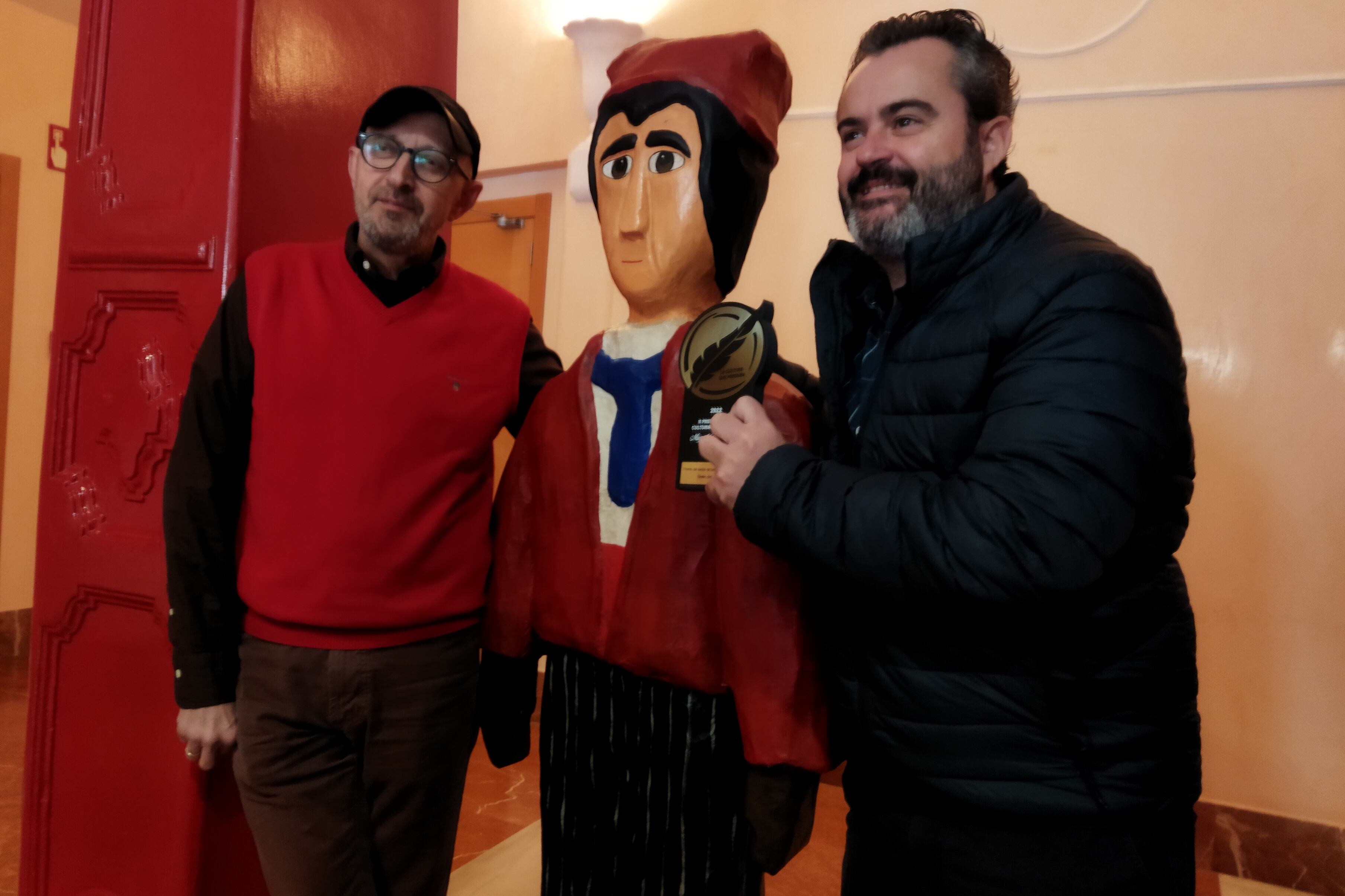 Joanfra Rozalén y Raül Llopis presentando la campaña del Betlem de Tirisiti 2022-2023.