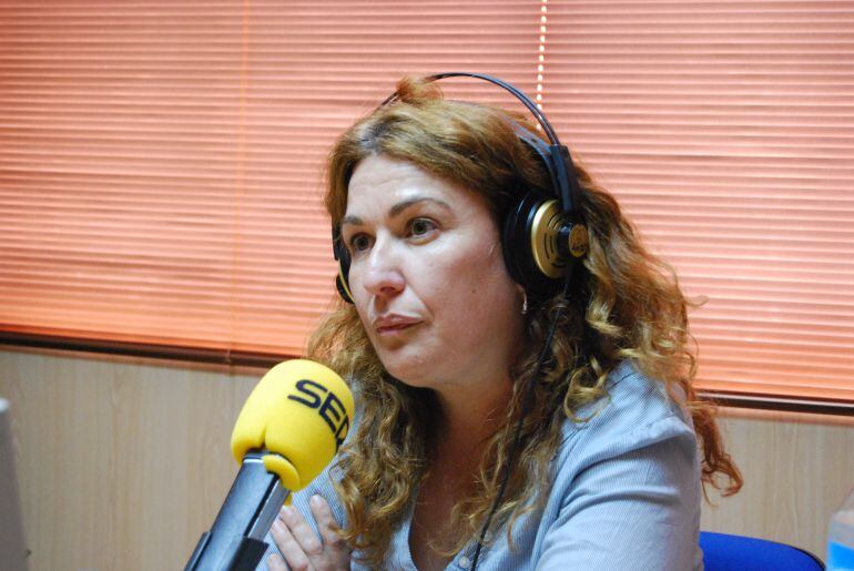 Foto de archivo: Natalia de Andrés en los estudios de SER MADRID OESTE