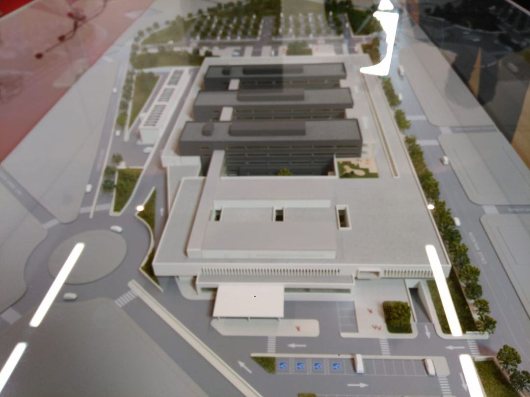 Maqueta del nuevo hospital de Puertollano