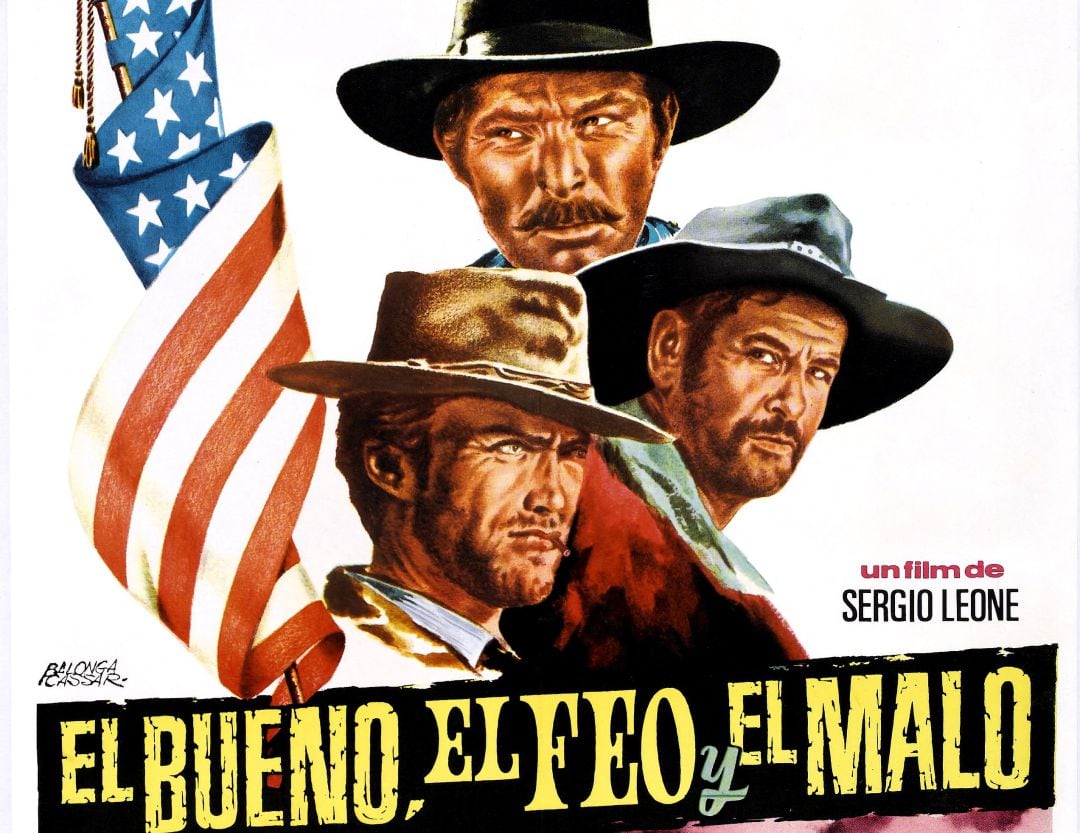 Cartel de &#039;El bueno, el feo y el malo&#039;. 