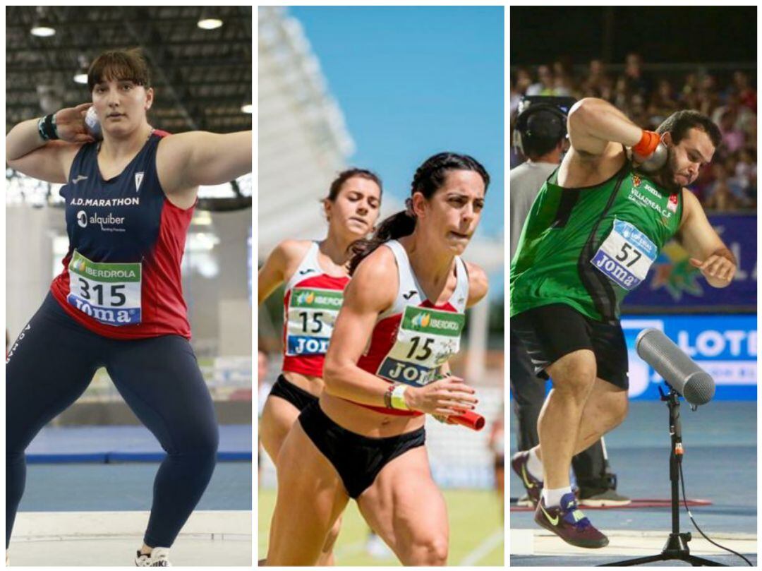 La delegación leonesa consiguió tres medallas de bronce en el Campeonato de España de Atletismo