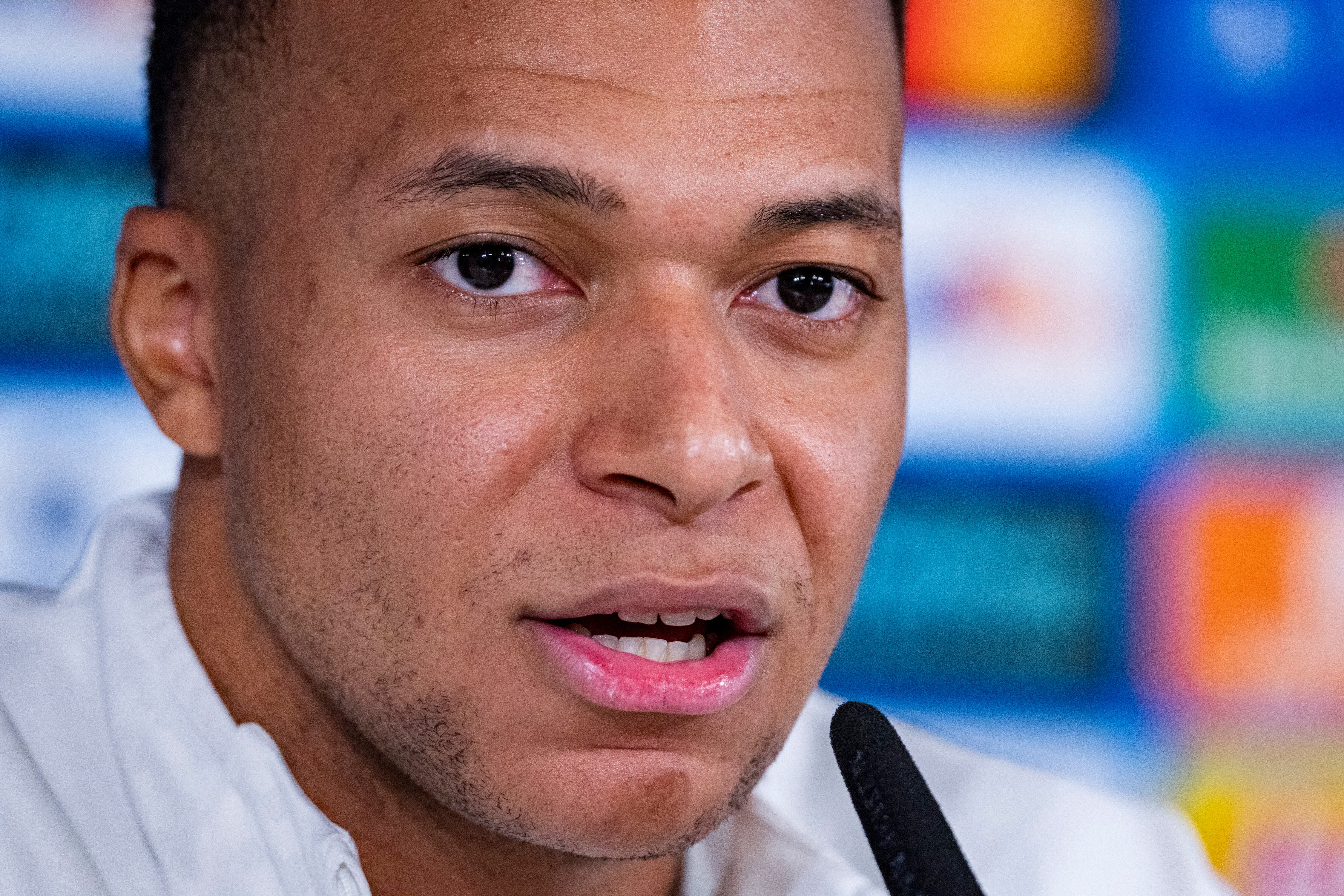 Kylian Mbappé habla en rueda de prensa antes del partido de Champions contra el Mónaco