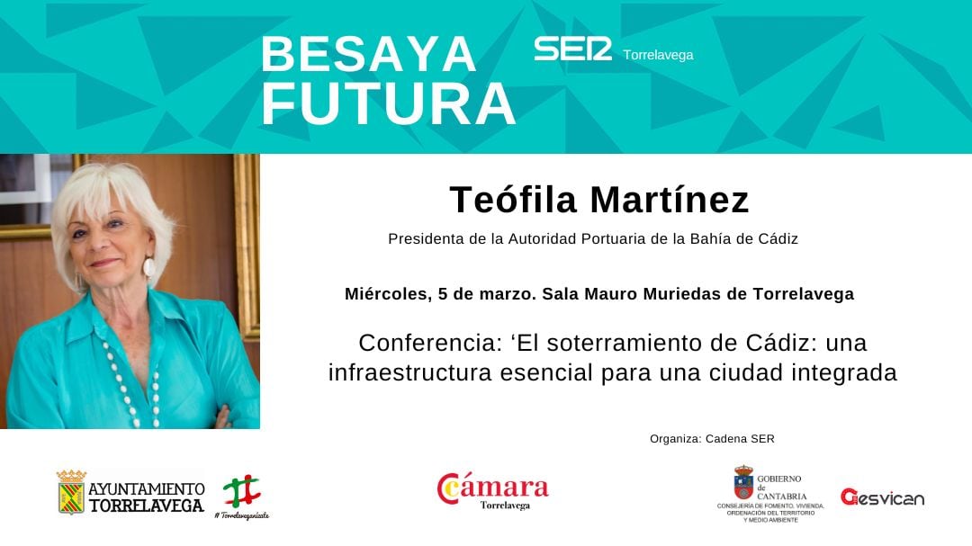La ex alcaldesa de Cádiz compartirá con los asistentes al evento Besaya Futura su experiencia durante el soterramiento de las vías en la ciudad gaditana.