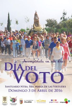 Cartel anunciador del &quot;Día del Voto&quot; en Villena