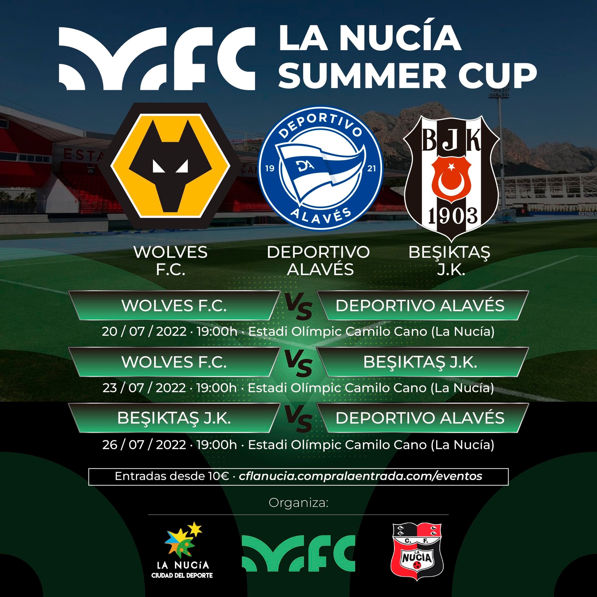 Cartel promocional de La Nucía Summer Cup