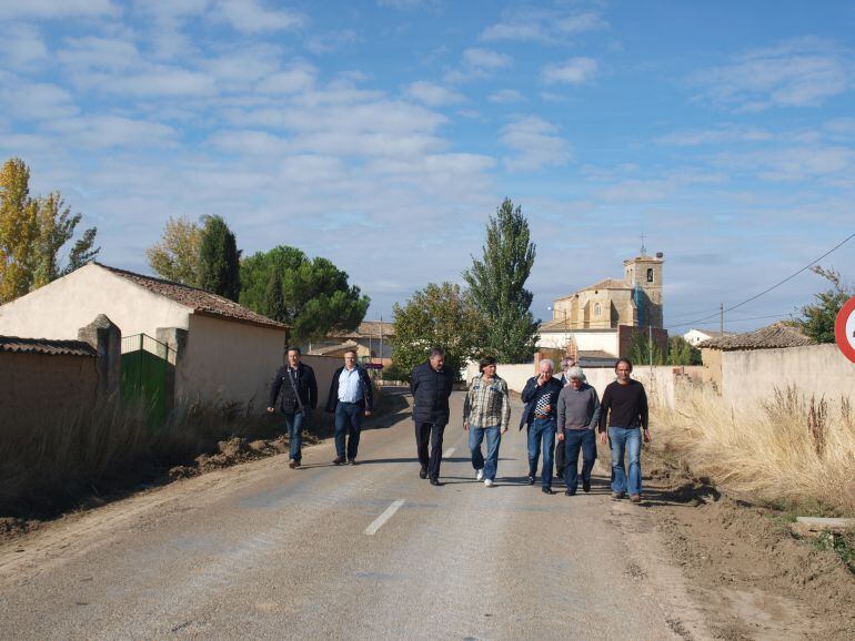 Visita del delegado a la carretera objeto de la actuación