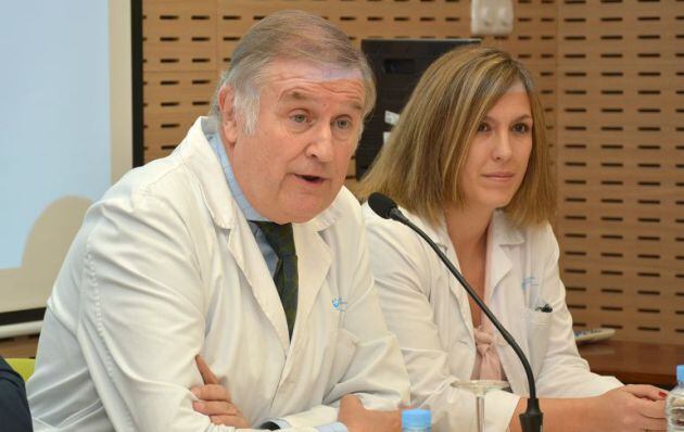 El Jefe de Oncología Pediátrica, Luis Madero y la oncóloga, Blanca Herrero